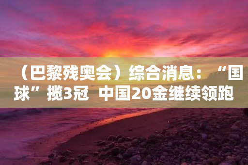 （巴黎残奥会）综合消息：“国球”揽3冠  中国20金继续领跑