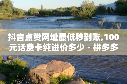 抖音点赞网址最低秒到账,100元话费卡纯进价多少 - 拼多多助力网站 - 拼多多600块钱宝石后面是什么