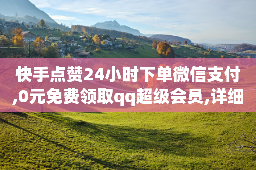 快手点赞24小时下单微信支付,0元免费领取qq超级会员,详细解答解释落实 _ GM版169.322.268-第1张图片-靖非智能科技传媒