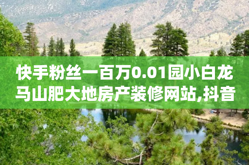 快手粉丝一百万0.01园小白龙马山肥大地房产装修网站,抖音粉丝一千,作答解释落实 _ GM版169.322.99-第1张图片-靖非智能科技传媒