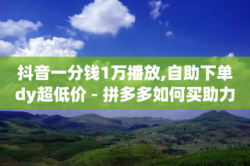 抖音一分钱1万播放,自助下单dy超低价 - 拼多多如何买助力 - 拼多多机刷网站