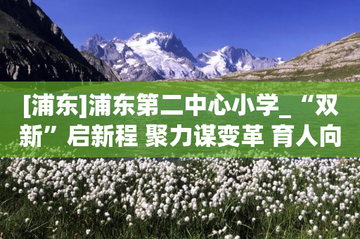 [浦东]浦东第二中心小学_“双新”启新程 聚力谋变革 育人向未来——2024学年教师暑期系列培训-第1张图片-靖非智能科技传媒