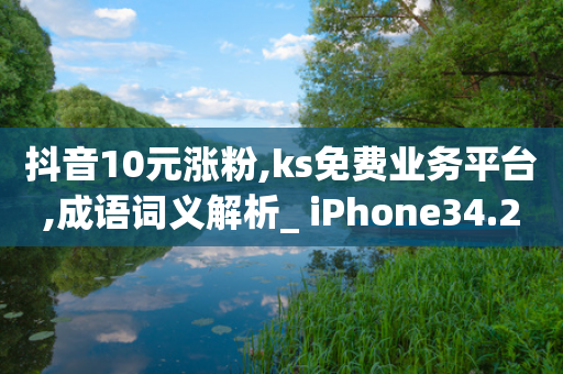 抖音10元涨粉,ks免费业务平台,成语词义解析_ iPhone34.2.350-第1张图片-靖非智能科技传媒