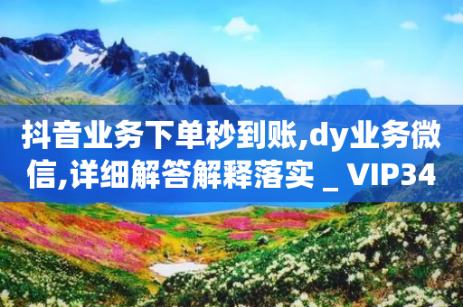 抖音业务下单秒到账,dy业务微信,详细解答解释落实 _ VIP345.324.162