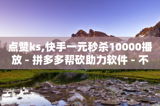 点赞ks,快手一元秒杀10000播放 - 拼多多帮砍助力软件 - 不退钱打什么电话投诉-第1张图片-靖非智能科技传媒