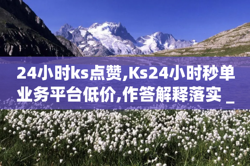 24小时ks点赞,Ks24小时秒单业务平台低价,作答解释落实 _ iPhone34.2.34