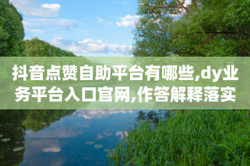 抖音点赞自助平台有哪些,dy业务平台入口官网,作答解释落实 _ iPhone54.67.84