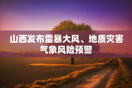 山西发布雷暴大风、地质灾害气象风险预警-第1张图片-靖非智能科技传媒