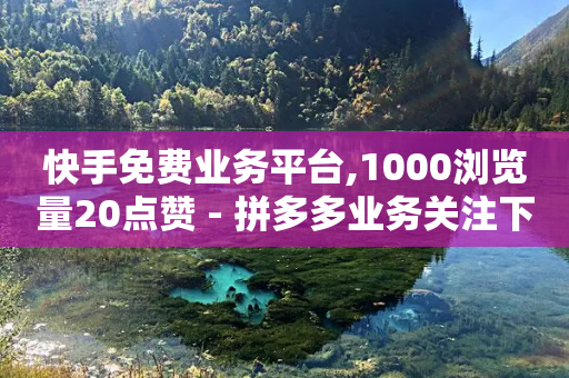 快手免费业务平台,1000浏览量20点赞 - 拼多多业务关注下单平台入口链接 - 现金大转盘助力记录怎么查看