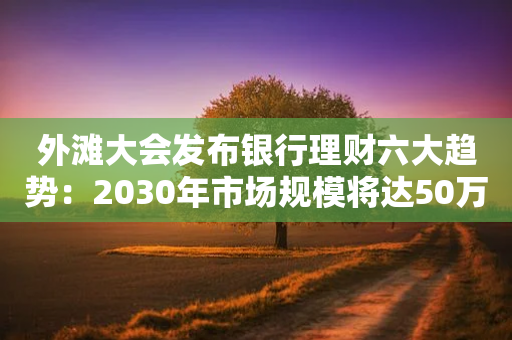 外滩大会发布银行理财六大趋势：2030年市场规模将达50万亿-第1张图片-靖非智能科技传媒