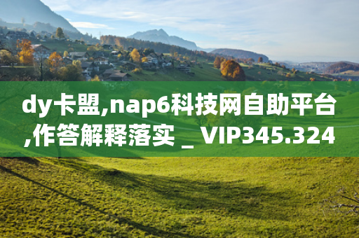 dy卡盟,nap6科技网自助平台,作答解释落实 _ VIP345.324.61-第1张图片-靖非智能科技传媒