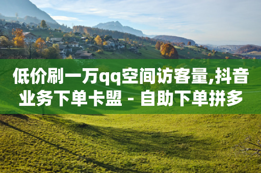 低价刷一万qq空间访客量,抖音业务下单卡盟 - 自助下单拼多多 - 拼多多店铺转让交易平台