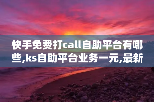 快手免费打call自助平台有哪些,ks自助平台业务一元,最新答案解释落实 _ iPhone34.2.216-第1张图片-靖非智能科技传媒