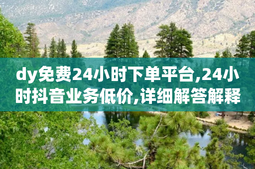 dy免费24小时下单平台,24小时抖音业务低价,详细解答解释落实 _ iPad33.45.216-第1张图片-靖非智能科技传媒