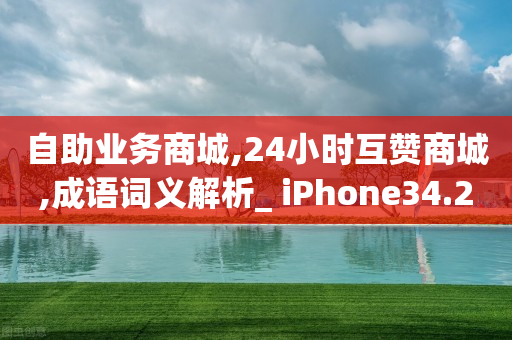 自助业务商城,24小时互赞商城,成语词义解析_ iPhone34.2.71-第1张图片-靖非智能科技传媒