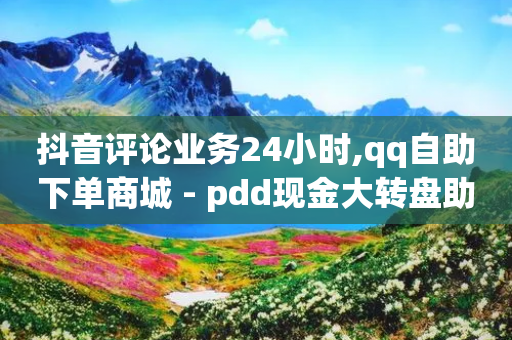 抖音评论业务24小时,qq自助下单商城 - pdd现金大转盘助力网站 - 拼多多助力工具免费版