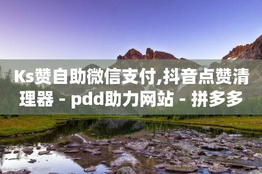 Ks赞自助微信支付,抖音点赞清理器 - pdd助力网站 - 拼多多机刷砍一刀软件哪里买