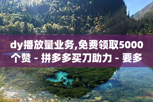 dy播放量业务,免费领取5000个赞 - 拼多多买刀助力 - 要多少人助力才能成功