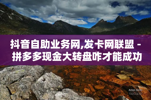 抖音自助业务网,发卡网联盟 - 拼多多现金大转盘咋才能成功 - 拼多多商家版怎么上架商品