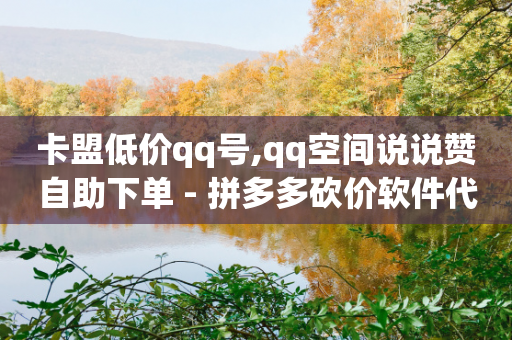 卡盟低价qq号,qq空间说说赞自助下单 - 拼多多砍价软件代砍平台 - 云端数据商城黑科技软件