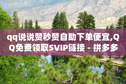 qq说说赞秒赞自助下单便宜,QQ免费领取SVIP链接 - 拼多多帮砍助力网站便宜 - 拼多多官网入口