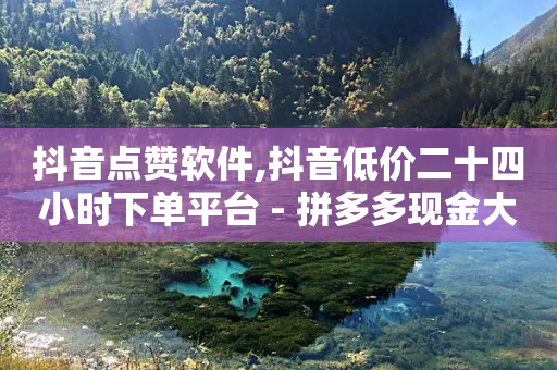 抖音点赞软件,抖音低价二十四小时下单平台 - 拼多多现金大转盘咋才能成功 - 拼多多新人助力网站