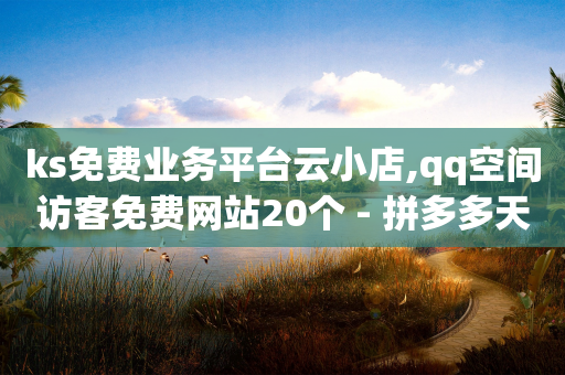 ks免费业务平台云小店,qq空间访客免费网站20个 - 拼多多天天领现金助力 - 拼多多无限刀软件免费下载