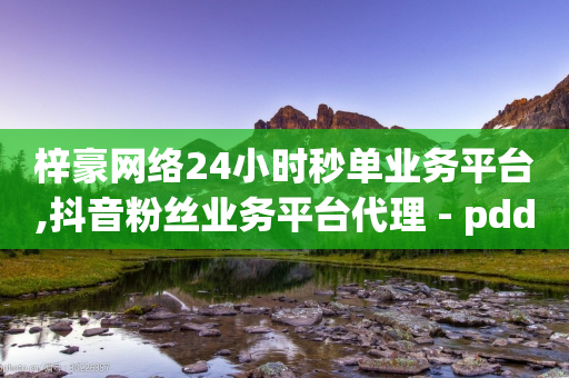 梓豪网络24小时秒单业务平台,抖音粉丝业务平台代理 - pdd助力网站免费 - 拼多多助力总站