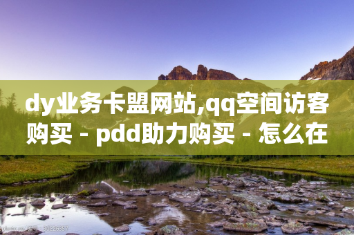 dy业务卡盟网站,qq空间访客购买 - pdd助力购买 - 怎么在拼多多上开无货源店铺-第1张图片-靖非智能科技传媒