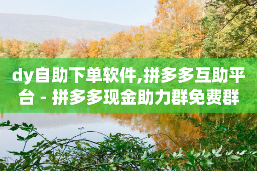 dy自助下单软件,拼多多互助平台 - 拼多多现金助力群免费群 - 拼多多助力ck购买-第1张图片-靖非智能科技传媒