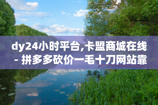 dy24小时平台,卡盟商城在线 - 拼多多砍价一毛十刀网站靠谱吗 - 怎么在拼多多买菜-第1张图片-靖非智能科技传媒