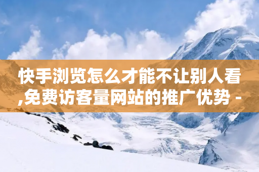 快手浏览怎么才能不让别人看,免费访客量网站的推广优势 - 拼多多免费助力网站入口 - 拼多多700现金步骤