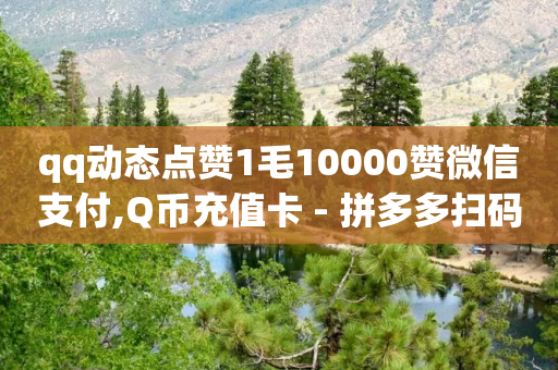 qq动态点赞1毛10000赞微信支付,Q币充值卡 - 拼多多扫码助力群 - 拼多多砍一刀代砍-第1张图片-靖非智能科技传媒