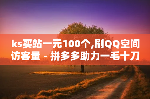 ks买站一元100个,刷QQ空间访客量 - 拼多多助力一毛十刀网站 - 拼多多买6单免6单规则