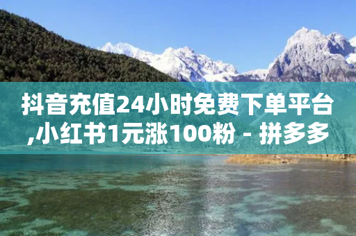 抖音充值24小时免费下单平台,小红书1元涨100粉 - 拼多多免费领商品助力 - 拼多多怎么开店赚佣金