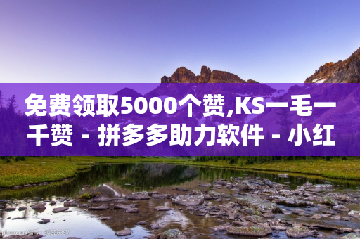 免费领取5000个赞,KS一毛一千赞 - 拼多多助力软件 - 小红书砍价助力群安全吗