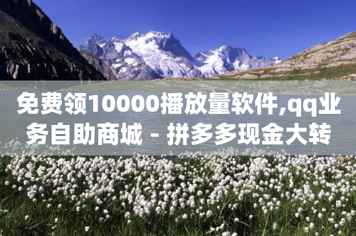 免费领10000播放量软件,qq业务自助商城 - 拼多多现金大转盘助力 - 淘宝助力拼多多成功率-第1张图片-靖非智能科技传媒