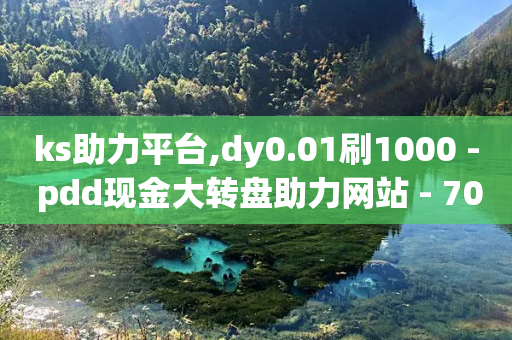 ks助力平台,dy0.01刷1000 - pdd现金大转盘助力网站 - 700元报警有用吗-第1张图片-靖非智能科技传媒