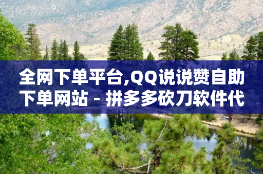 全网下单平台,QQ说说赞自助下单网站 - 拼多多砍刀软件代砍平台 - 鱼多多电商工具免费版-第1张图片-靖非智能科技传媒