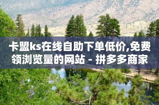 卡盟ks在线自助下单低价,免费领浏览量的网站 - 拼多多商家服务平台 - 拼多多50元真能提现吗-第1张图片-靖非智能科技传媒