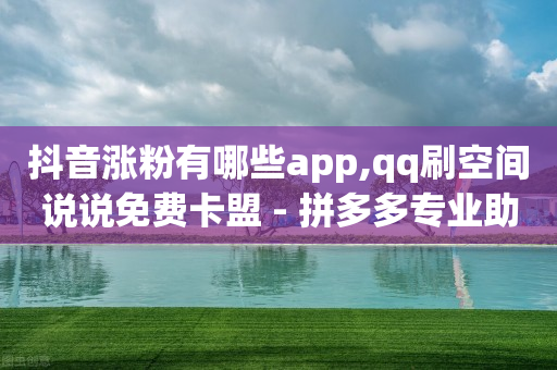 抖音涨粉有哪些app,qq刷空间说说免费卡盟 - 拼多多专业助力 - 大转盘元宝过后是什么