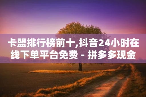 卡盟排行榜前十,抖音24小时在线下单平台免费 - 拼多多现金大转盘刷助力网站免费 - 拼多多助力卡密-第1张图片-靖非智能科技传媒