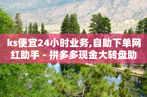 ks便宜24小时业务,自助下单网红助手 - 拼多多现金大转盘助力 - 拼多多关注如何分类管理-第1张图片-靖非智能科技传媒