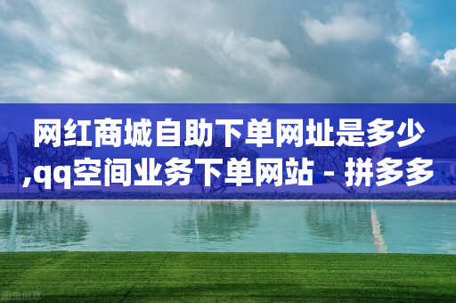 网红商城自助下单网址是多少,qq空间业务下单网站 - 拼多多助力网站链接在哪 - 拼多多助力只需要点链接吗-第1张图片-靖非智能科技传媒