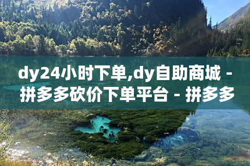 dy24小时下单,dy自助商城 - 拼多多砍价下单平台 - 拼多多助力神器一扫就出答案-第1张图片-靖非智能科技传媒