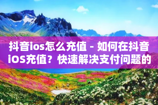 抖音ios怎么充值 - 如何在抖音iOS充值？快速解决支付问题的方法分享!