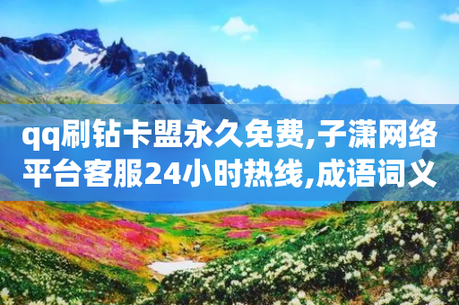 qq刷钻卡盟永久免费,子潇网络平台客服24小时热线,成语词义解析_ iPhone34.2.299-第1张图片-靖非智能科技传媒