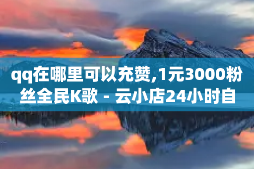 qq在哪里可以充赞,1元3000粉丝全民K歌 - 云小店24小时自助下单 - 拼多多1元签收是免费领取吗