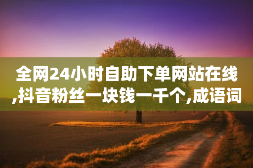 全网24小时自助下单网站在线,抖音粉丝一块钱一千个,成语词义解析_ iPhone54.67.165-第1张图片-靖非智能科技传媒