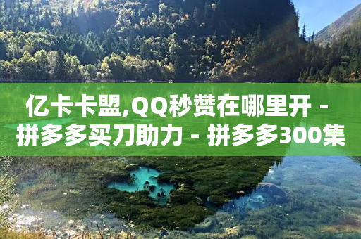 亿卡卡盟,QQ秒赞在哪里开 - 拼多多买刀助力 - 拼多多300集齐了差兑换卡